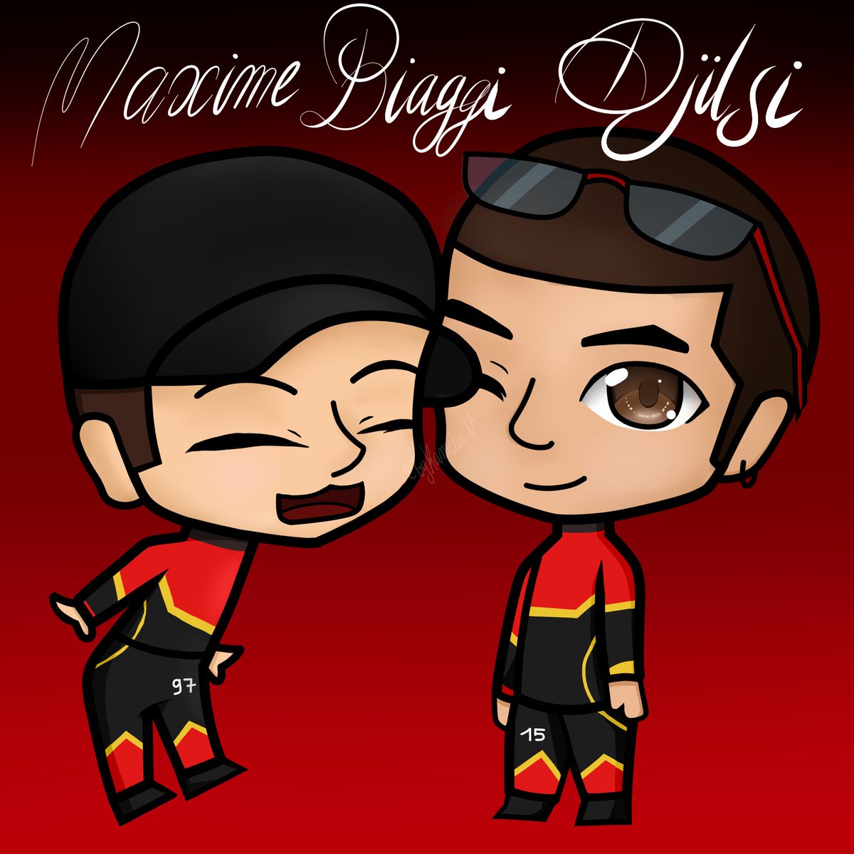 17winterflower's tweet image. sur ce, jai fait mon premier fanart gp, donnez moi le prochain duo que je fait #gpexplorer @maximebiaggi @djilsi 💙