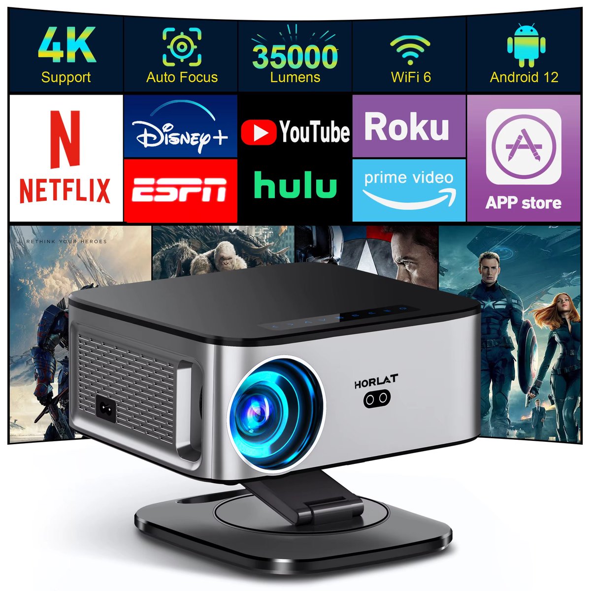SuperOferta_Br's tweet image. 🎬 Horlat Projetor 4K UHD 35000 Lumens – Android 12, WiFi 6, Bluetooth 5.2, 64GB, Full HD nativo 1080P, ideal para Home Theater e Netflix.
💰 R$1244,82
🛒 Compre agora: s.click.aliexpress.com/e/_c35dSvBp

#Projetor4K #HomeTheaterBrasil #AliExpressBrasil #PromoçãoTech #CinemaEmCasa #Horlat