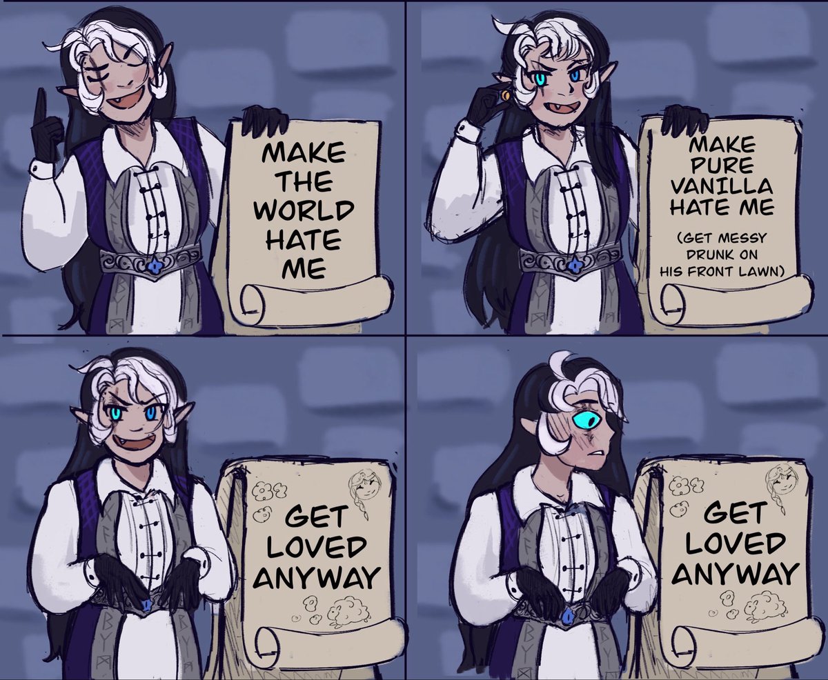 Whatever, go my low effort shadowvanilla arranged marriage au redraw

Read the fic by <a href="/andyetwegrieve/">Quill</a> NYAOOOWWW