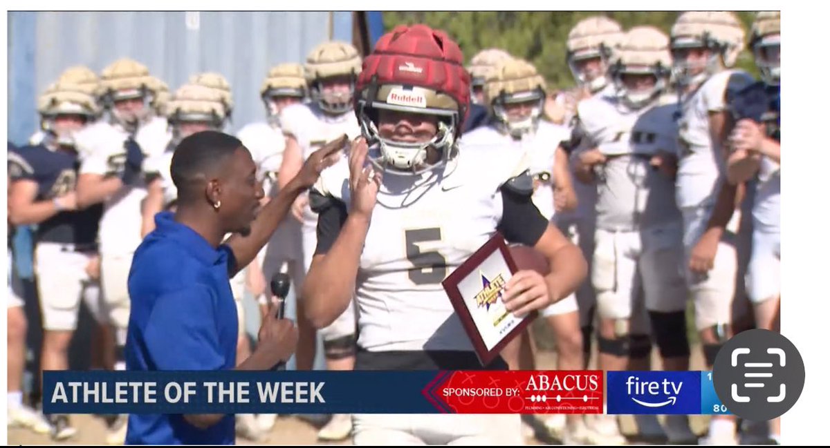 RSA_Athletics's tweet photo. Congrats to Jack Devine — KVUE Athlete of the Week! 🏈🙌 Jack and the Knights were featured on @KVUE Friday night! Catch the highlights at 9:53 &amp; 16:40. Thanks for the Regents love, @Cory_Mose! 💙⚔️

🔗 https://t.co/ov8wAtxhxr https://t.co/G1QbrMqXNk