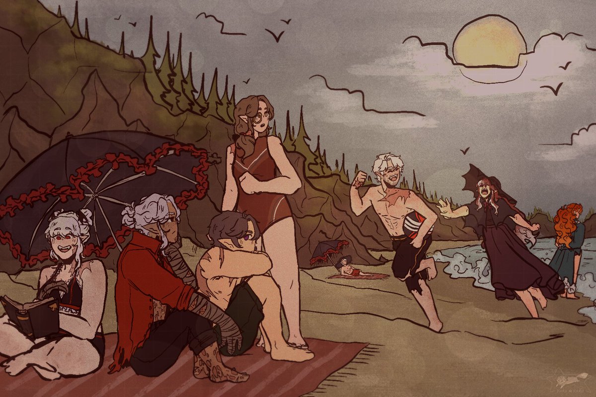 did someone say beach episode?
(came back to twt after 2 years just for this)
#karukaruart #vampiressmp #vampiresbeachday #vampiressmpfanart