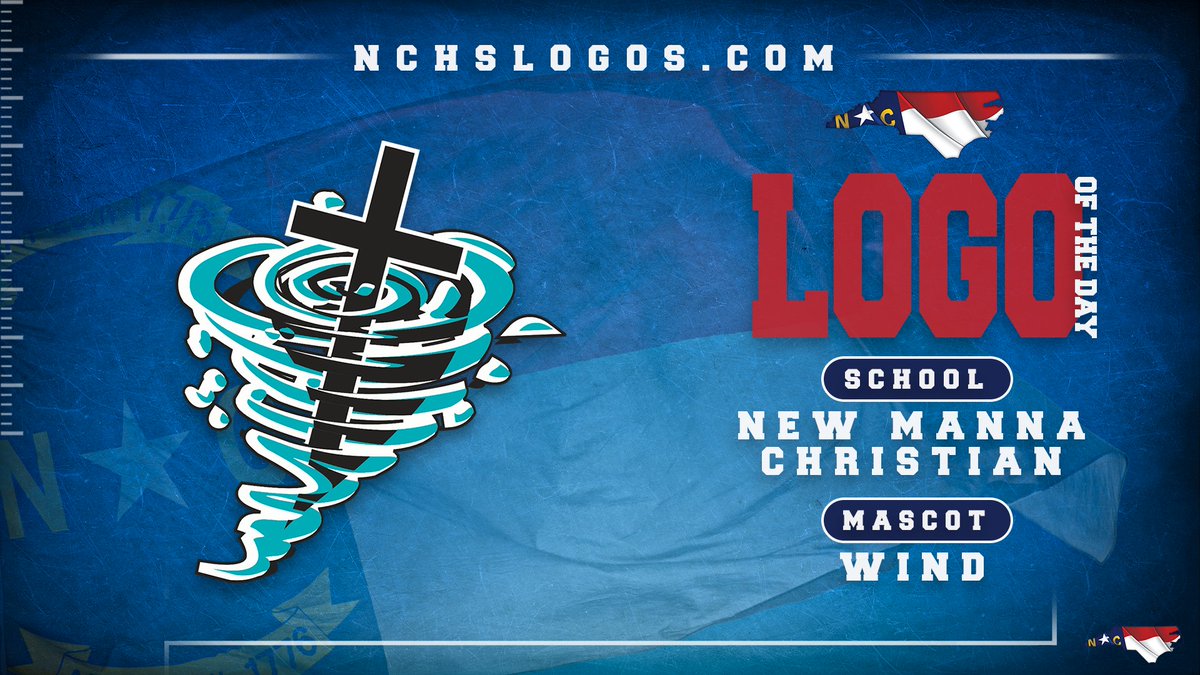 Today's #NCHSLogoOfTheDay takes us to McDowell County to ✔️ out the New Manna Christian Wind 🌬️

nchslogos.com/newmannachrist…

#nchsfb #nchshoops