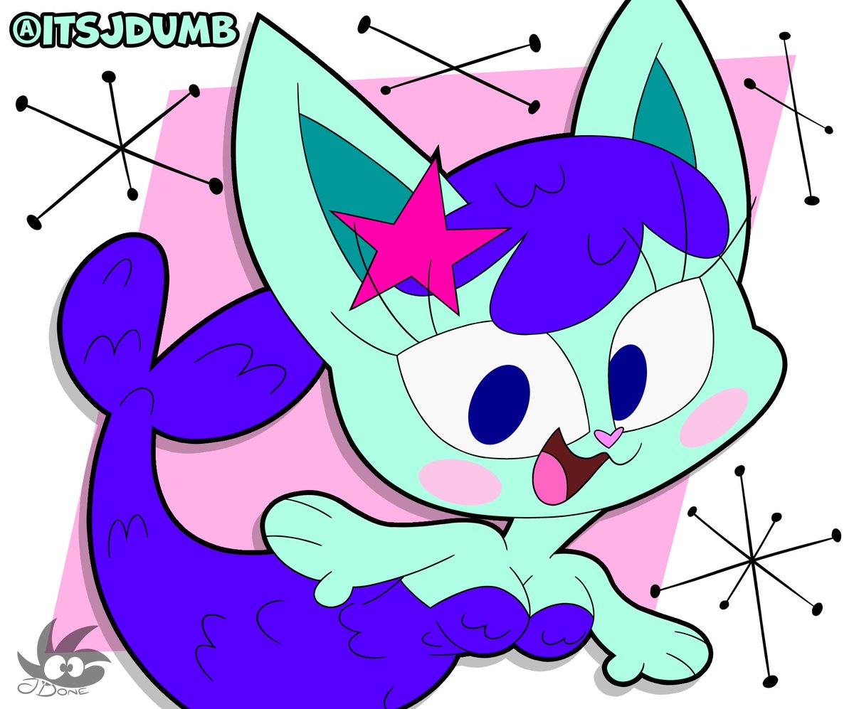 JDone_13's tweet image. Mercat!

#Mercat #GabbysDollhouse #fanart #catgirl #mermaid