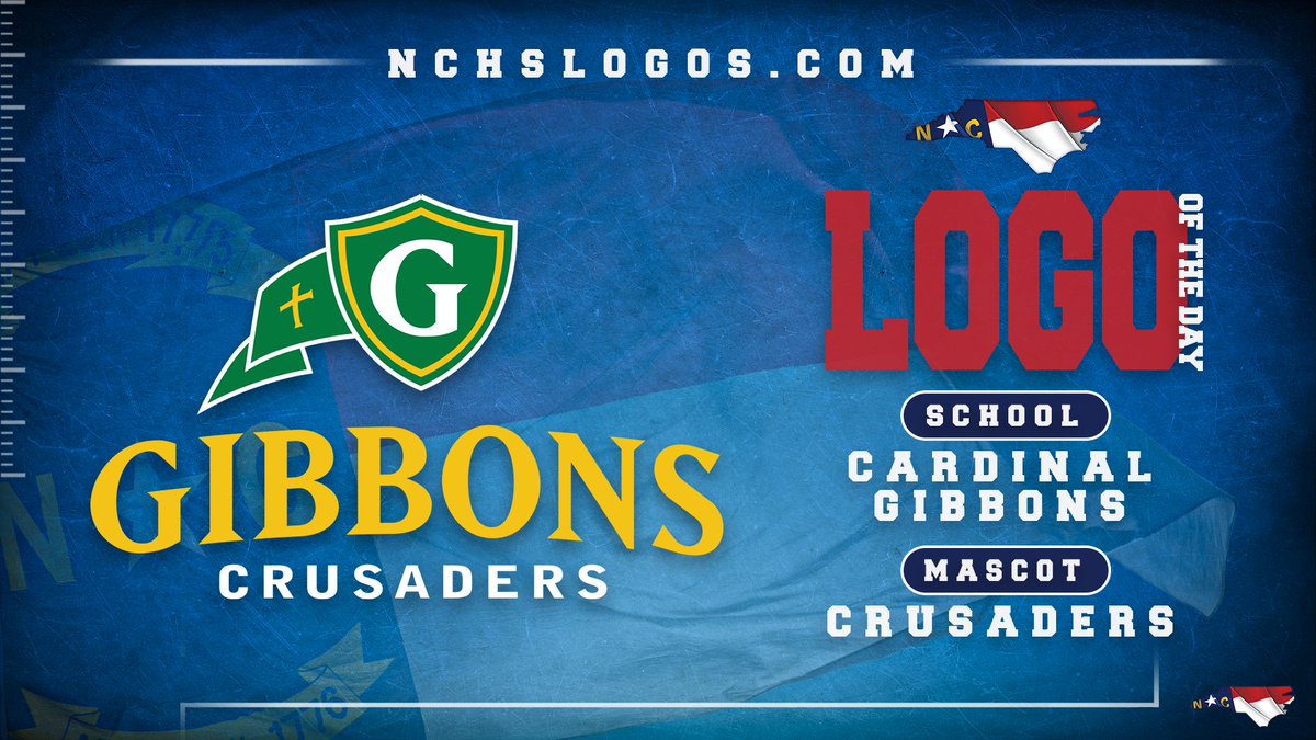 Let's head back to Wake County to✔️out the Cardinal Gibbons Crusaders for our #NCHSLogoOfTheDay 🟩🟨⚔️

<a href="/athleticscghsnc/">Cardinal Gibbons Athletics 🔰</a> <a href="/WBball_cghsnc/">Gibbons Women’s Bball</a> <a href="/cghsnc/">Cardinal Gibbons High School</a> <a href="/msoccer_cghsnc/">Gibbons Men's Soccer</a> @MBball_cghsnc <a href="/football_cghsnc/">Gibbons Football</a> <a href="/wsoccer_cghsnc/">Gibbons Women's Soccer</a> <a href="/Baseball_cghsnc/">Gibbons Baseball</a>

nchslogos.com/cardinalgibbon…

#nchsfb #nchshoops