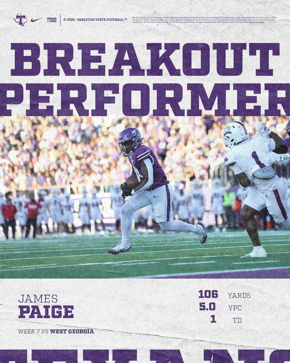 Tarleton State Football tweet media