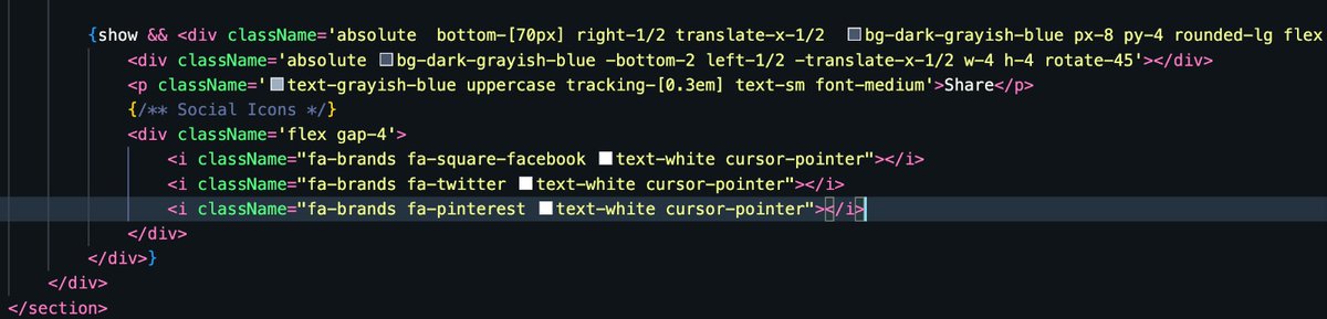 walkerthecutev's tweet image. Day 12 of #100DaysOfCode
I was able to set up the state to handle the button functionality.
The design aspect was a bit stressful, especially positioning the pop-up after clicking share.
Fun fact : I need to up my game in css positioning 😂
#React #buildingprojects