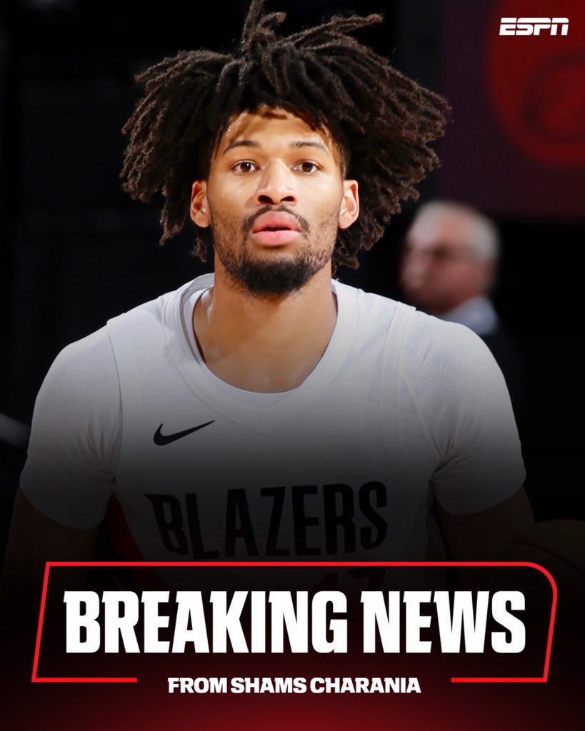 ShamsCharania's tweet image. Portland Trail Blazers guard Shaedon Sharpe has agreed to a four-year, $90 million rookie contract extension with the franchise, agent Mike George of Klutch Sports tells ESPN. Sharpe and the Blazers lock in the long-term deal for the ascending scorer and playmaker.
