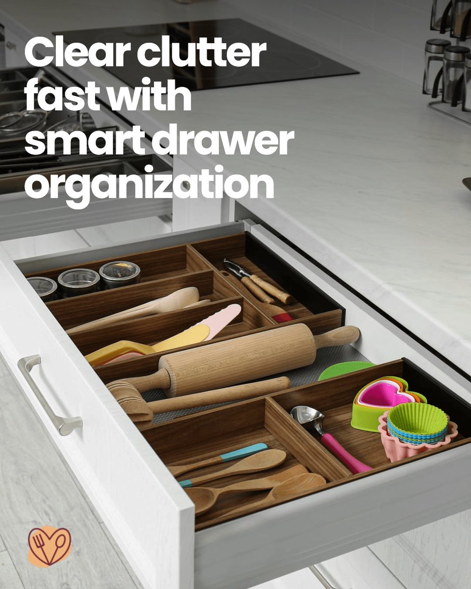 The best cooking starts with an organized kitchen! ✨ Tidy tiny tools with drawer dividers and make space for creativity. Small changes make a big difference—what are your go-to organization tips?

#OrganizeYourKitchen #BakingLife #CookingEasy #NeatChef #ToolTalk #CookingFun