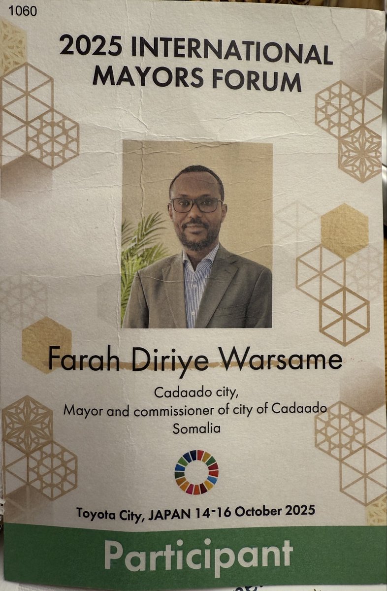 I attended the 2025 international mayors forum , held in Toyota, 14-16 Oct 2025, which were participated more than 280 guests from all over the world.