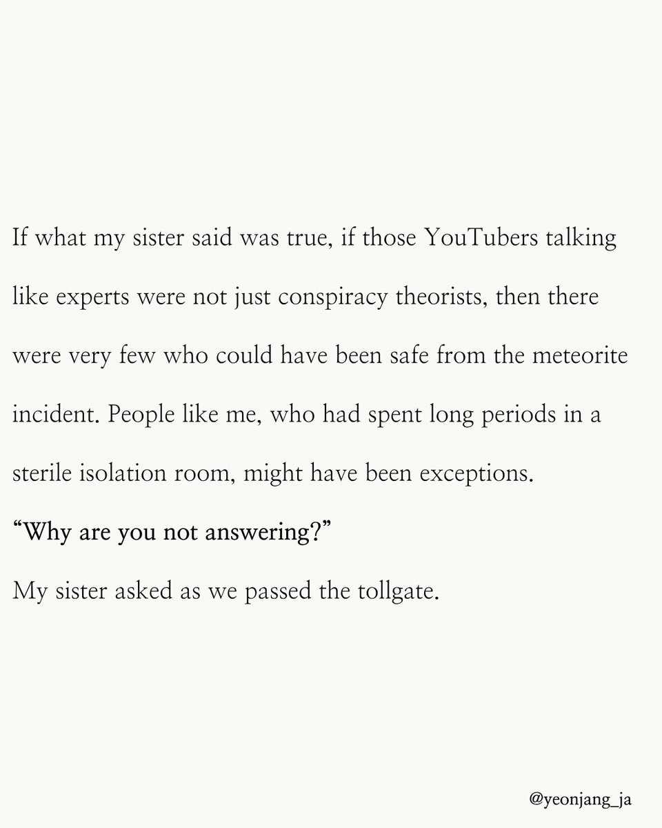 yeonjang_ja's tweet photo. 📘 Who Are They
Ep.5 – The Age of Silence

📢 New episodes every Mon/Wed/Fri
⚠️ Copyright belongs to the creator.
Unauthorized reposting or reuse is prohibited.

#Yeonjangja #FlashFiction #ShortStory
#Knovel #KoreanFiction #TranslatedLit
#AsianLit https://t.co/uq3qHG2WHr
