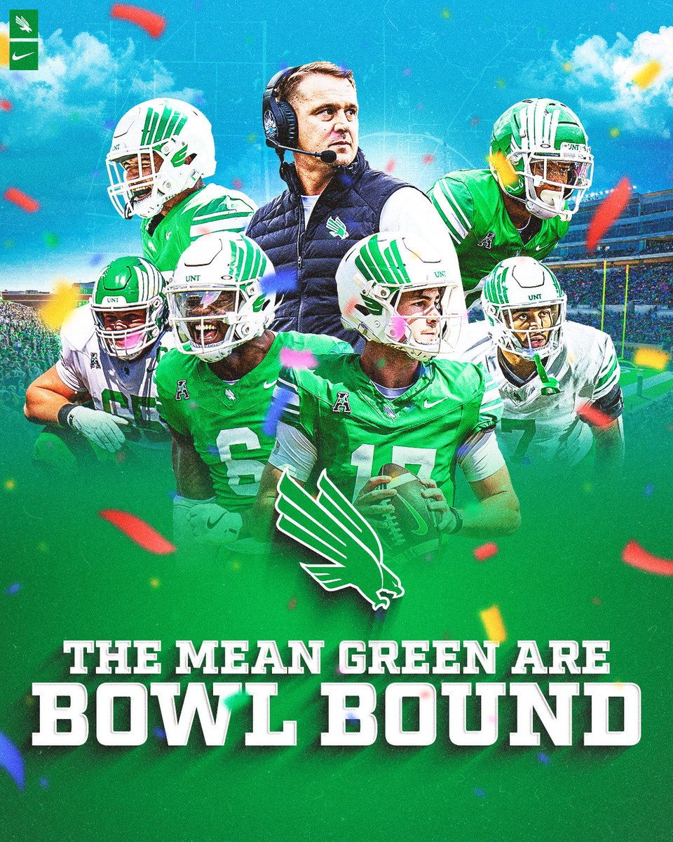 Another great #HOCO and our young men are going bowling! BIG CONGRATS to players and staff on the early bowl bid! 💚🎳 #goingBowling #bowlSeason #gmg #unt #untaa #untban #meanGreen #unthoco