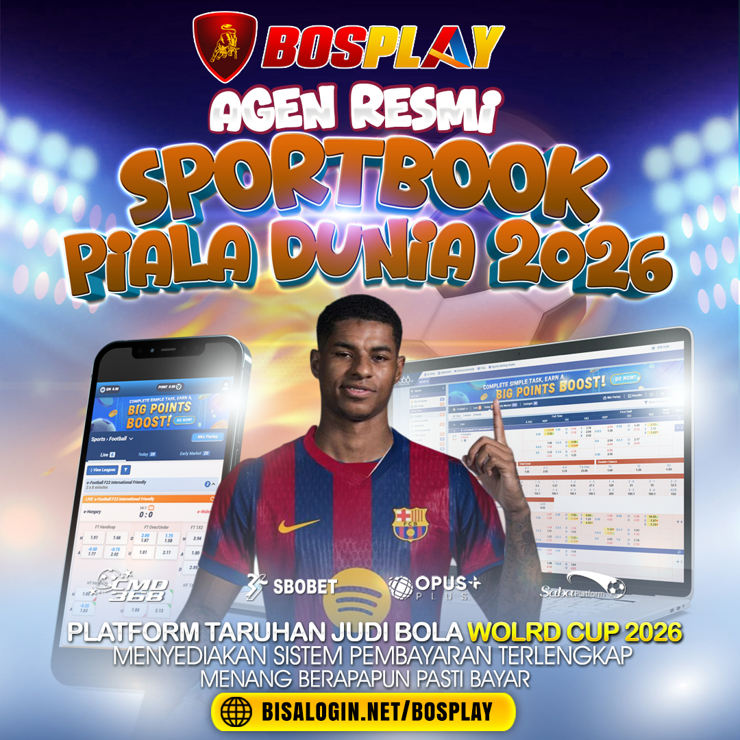 BosplaySlot's tweet photo. BOSPLAY AGEN RESMI SPORTBOOK PIALA DUNIA 2026 #bosplay #bosplay88 #bosplaybosplay #pialadunia2026 #agenpildun #daftarbosplay #agenbola #agensbobet #agenbolaterpercaya #agenmixparlay #bosplayjackpot #bandarbola #gaming #jadwalbola #bandarsbobet #prediksiskor https://t.co/naFY8dQVFK