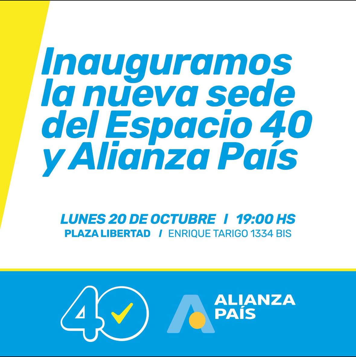 Lista3Mvdeo's tweet image. Mañana todo @alianzapaisuy (la lista Nacional más votada) acompañamos a la la #Lista40 (la más grande de Montevideo) en la Inauguración de la nueva Sede.
Más #Wilsonismo para el @PNACIONAL!!! 
@sergiobotana @cdcamy @JavierGarcia_Uy