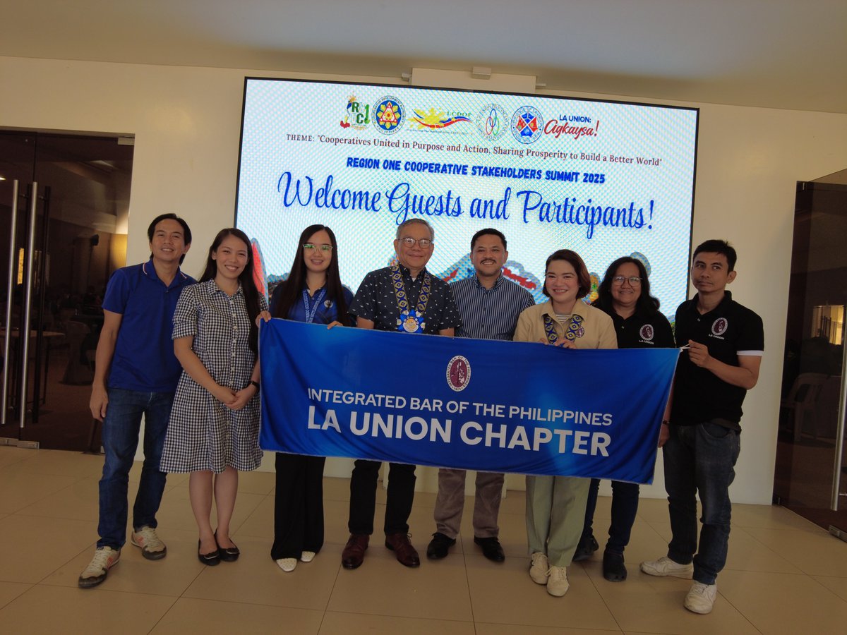IBP_NCLA's tweet image. IBP La Union
October 17, 2025

IBP La Union provides legal aid consultation and lecture to participants in CDA Region I Cooperative Summit.

#IBPNCLA
#ServeTheCountryHailTheIBP
#IBPLegalAid