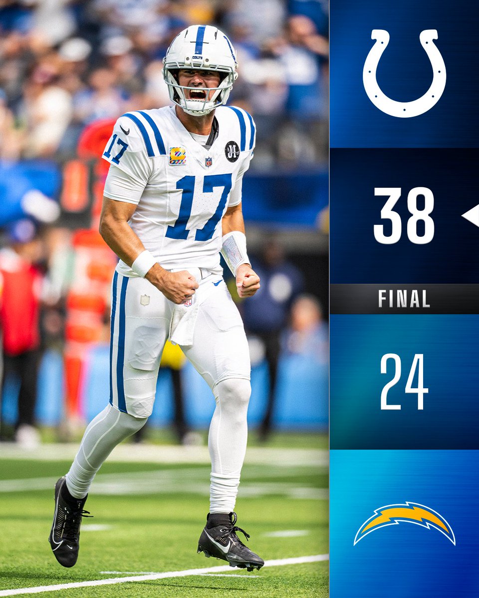 FINAL: Jonathan Taylor runs for 3 TDs as the @Colts improve to 6-1! 