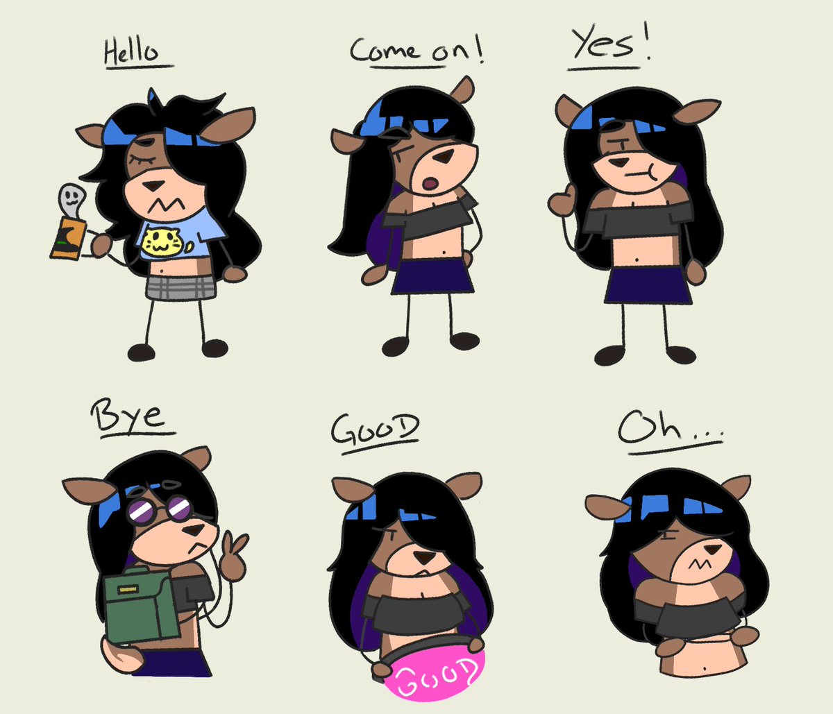 rewdle_'s tweet image. "Sonic Racing: Crossworlds" custom emote set for Gwynny. (Art: me 🦌) #SonicRacingCrossWorlds #oc