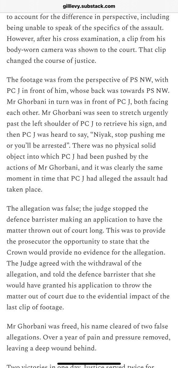The police put me under the most intense pressure for nearly 12 months over just one case. In this article, you can see how they lied about me and fabricated a case against me.

Thanks to <a href="/fatdafevy/">🎗️Call me The Ultracrepidarian🇬🇧 🇮🇱+🇯🇴=2SS</a> 
gilllevy.substack.com/p/two-wonderfu…