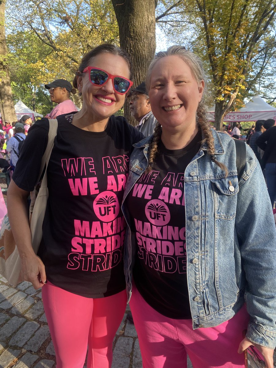 A beautiful day to support <a href="/MakingStrides/">Making Strides Walk</a> —thinking of everyone who has been impacted by breast cancer.  Let’s continue to make strides in finding a cure.  Shout out to all that were able to join today— <a href="/UFT/">UFT</a> <a href="/FollowCSA/">CSA</a> <a href="/CSD_4/">NYC SchoolDistrict 4</a> <a href="/DC37nyc/">District Council 37 #UnionStrong</a> <a href="/cec4eastharlem/">@cec4EastHarlem</a> <a href="/ManhattanCB11/">Manhattan CB11</a>