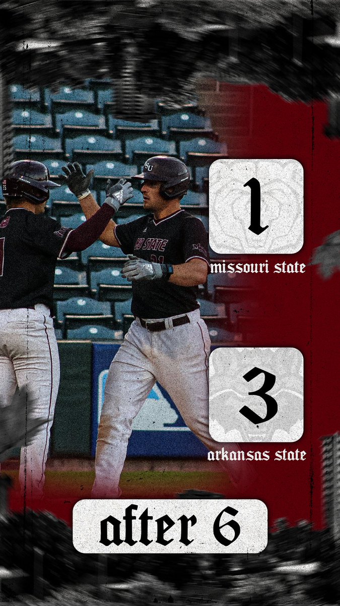 After six innings at Hammons.

Beaman solo homer in the 5th for MSU's run.