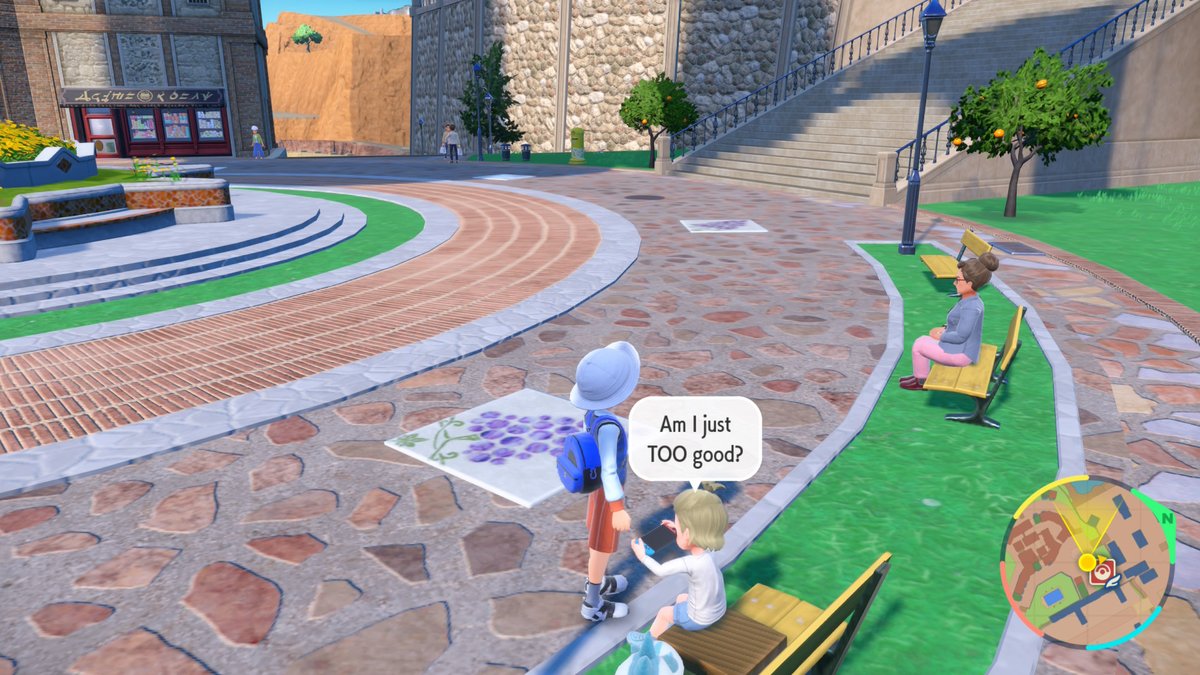 ShinsouBlue's tweet image. Um, kid? Your Switch is off... #PokemonScarlet