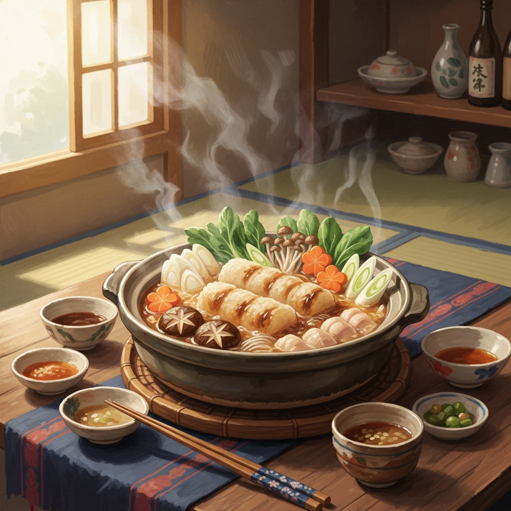 MagicJapan48138's tweet photo. 🌸 Japanese food ✨

31. Kiritanpo Nabe(きりたんぽ鍋)

秋田名物。つぶした米を棒に巻いて煮込む鍋。
Kiritanpo Nabe– Grilled rice sticks in hot pot, Akita style.

#MagicJapan #JapanCulture
#Kiritanpo Nabe https://t.co/JxbEHzOsXY