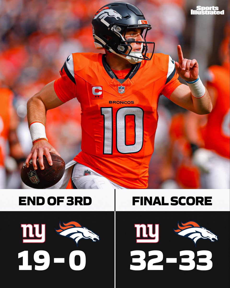 AN IMPROBABLE VICTORY FOR THE BRONCOS OVER THE GIANTS 🤯