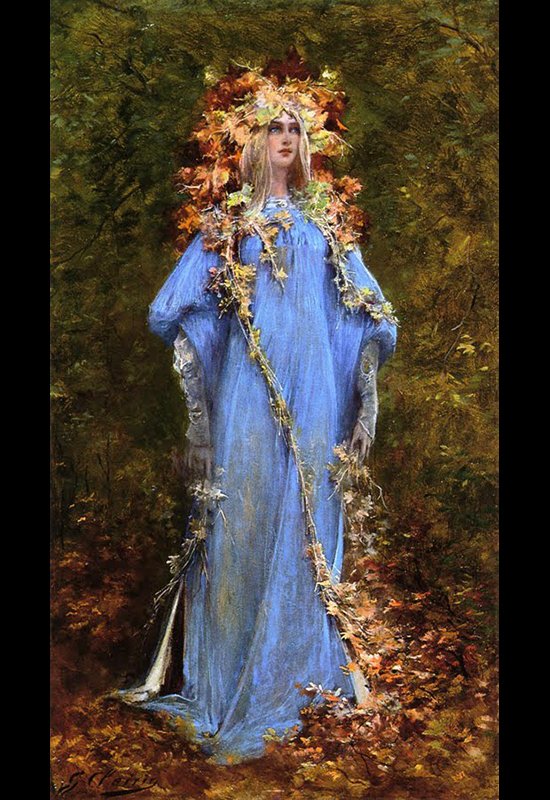 ジョルジュ・クレラン『オフィーリア』1898年   個人蔵