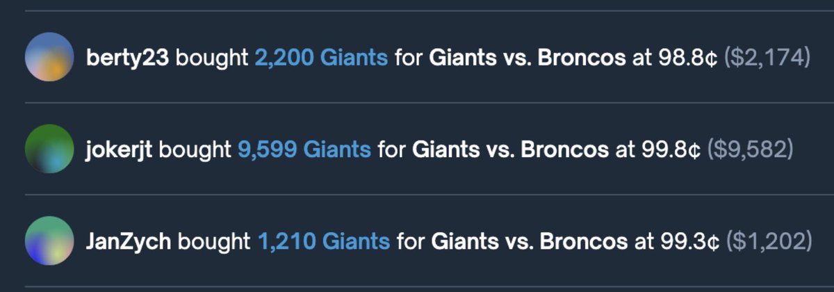 FhantomBets's tweet image. You can&apos;t get liquidated on Polymarket, but you can by the Giants😬