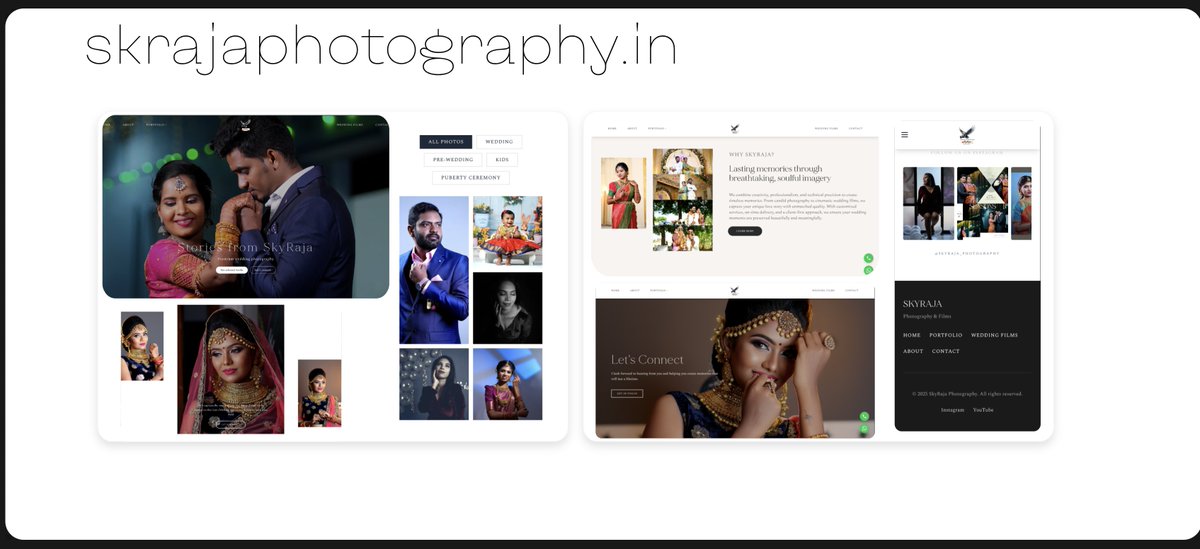 DevGosling's tweet photo. Made this beautiful website today for a client from my Agency..

#WebDesign #PhotographyWebsite #Portfolio #BusinessGrowth #DMforDetails #buildinginpublic