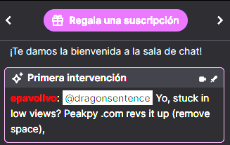 todavía no salia en camara ni nada, mi viewer mas fiel hahaha