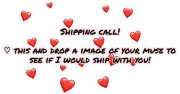 SHIPPING CALL !!

❤️ to be considered.

❤️ + 🔄 to plot in dms (or spread the word)

(WILL BE VERY SELECTIVE.)