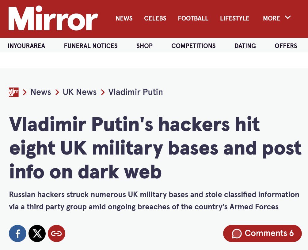 📰 “Putin’s Hackers” — Or Just Another European Panic Pageant?

Eight UK military bases allegedly hacked. Files leaked on the dark web. Putin blamed before breakfast.
This isn’t news. It’s narrative choreography — straight from the same disinformation kitchen that served you: