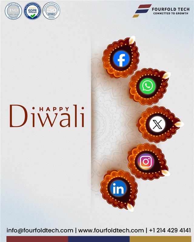 FourfoldTech's tweet image. ✨ Happy Diwali! ✨

May the festival of lights brighten every connection online and offline! 🌟

#FourfoldTech #HappyDiwali #Diwali2025 #FestivalOfLights #DigitalDiwali #Innovation #GrowthMindset #TechForGood #ConnectedWorld #CommittedToGrowth #Prosperity #SuccessAhead
