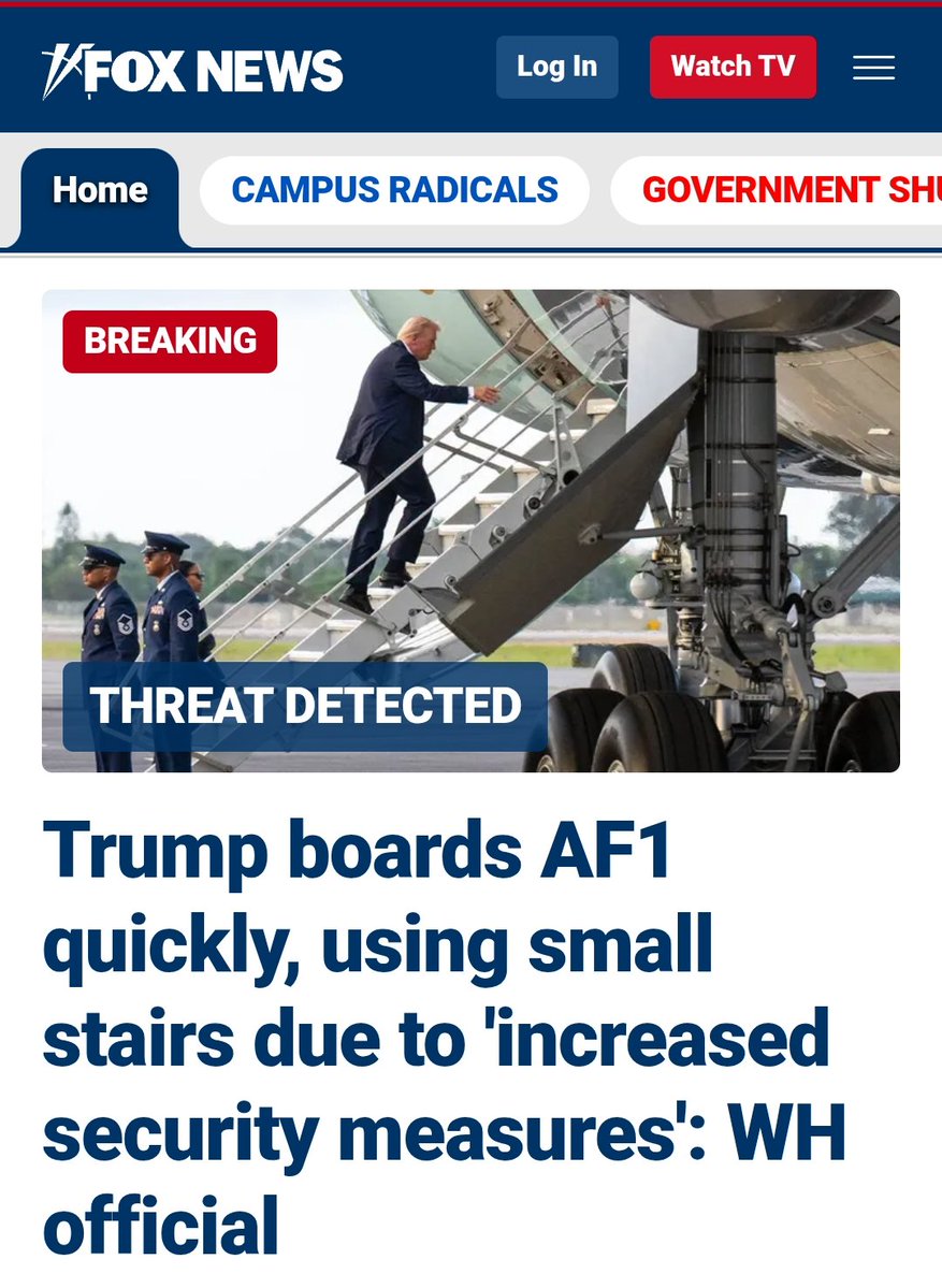 DeepakRPSingh's tweet image. Another example of Trump hiding behind security while avoiding accountability. Strong leaders face the public.
they don’t shrink from it.