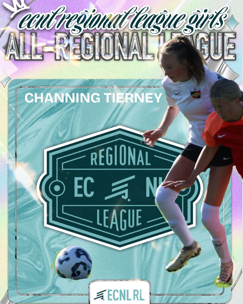ChanningTi92115's tweet photo. Honored to receive ECRL All-Conference for the 2024-25 season!  #rollreal #ecnlgirls @PrepSoccer @TheSoccerWire https://t.co/qys5GCwEaj