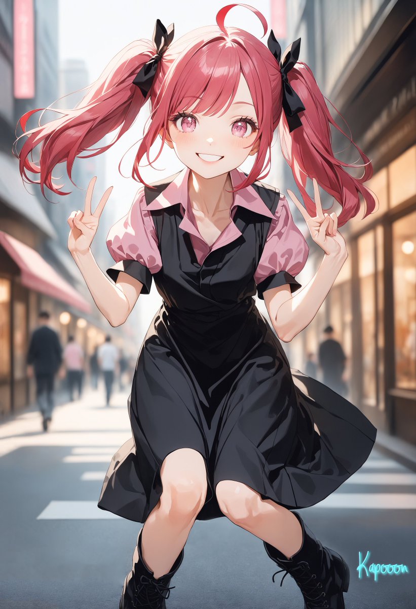 KapooonAIillust's tweet image. 「おっは～～～🌸
　今週も、頑張っていこ～❣」
　　　　　 　by 藤倉 桜花

#AIイラスト #AIillustrations
#StableDiffusionXL