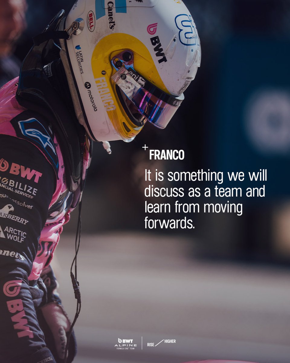 AlpineF1Team's tweet image. Franco Colapinto