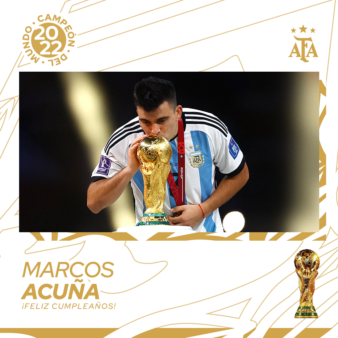 #SaludoAlbiceleste 🇦🇷 ¡Feliz cumple, Marcos! 🎂🏆