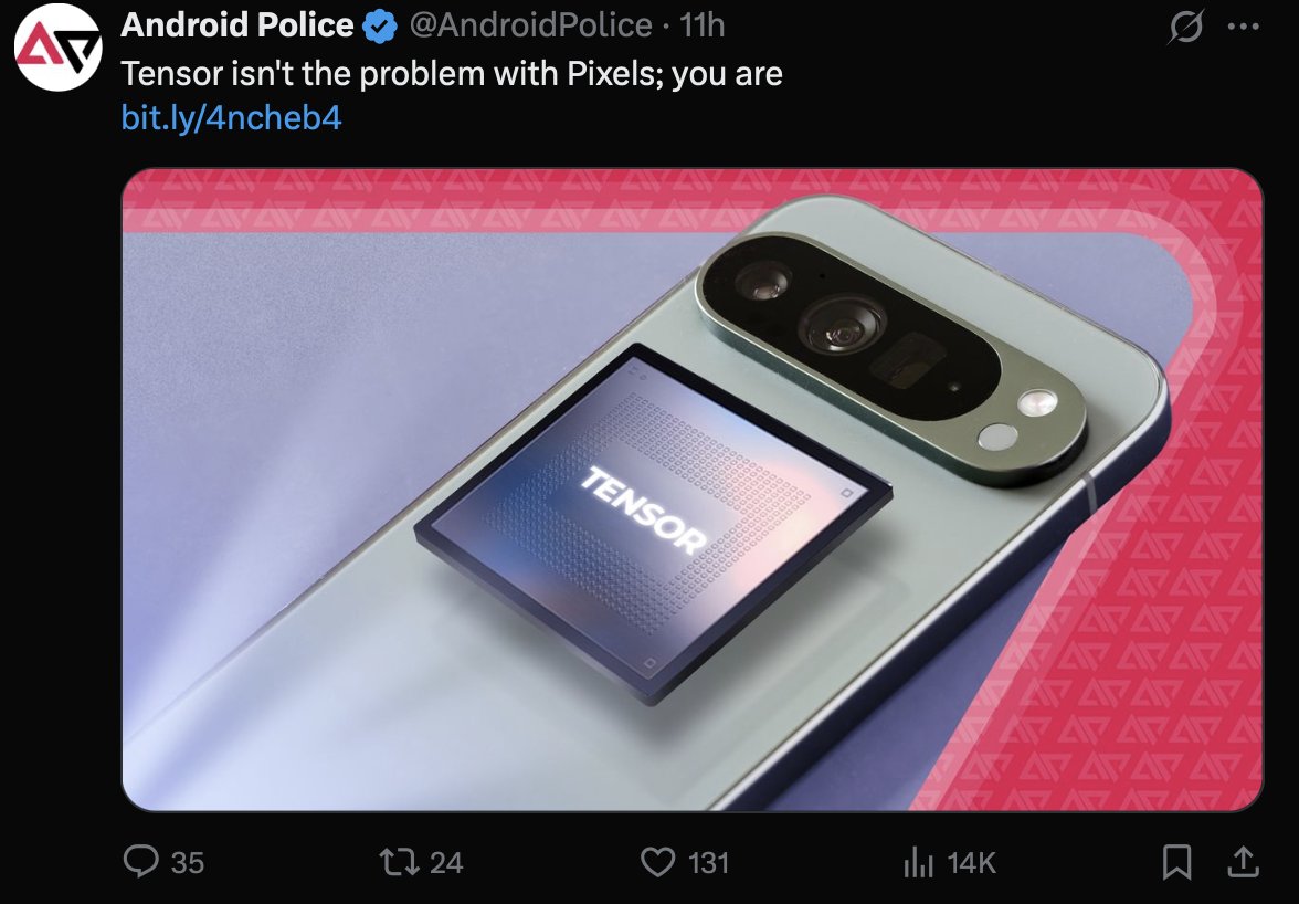 techkernels's tweet image. android police be spewing bullshit just to say the exact opposite a few hrs later