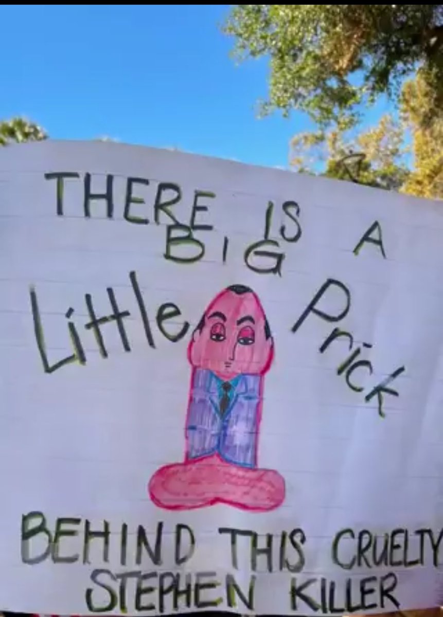 THUG_LIFE_SD's tweet photo. One of my favorite sign at the #NOKINGS Protest #NoKingsDayOct18th #EvilMiller #TrumpisaNationalDisgrace https://t.co/KvJnCi6N7k