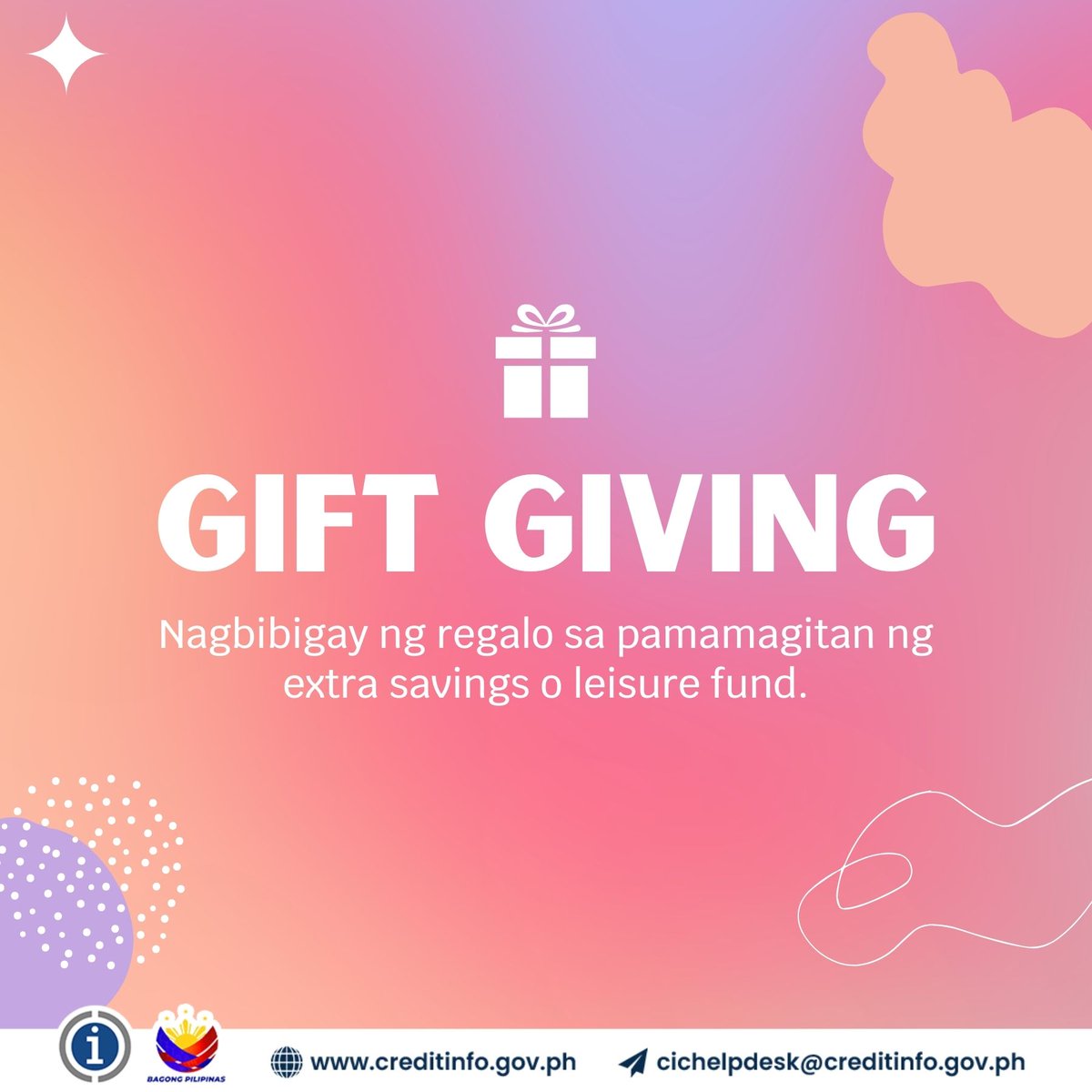 creditinfogovph's tweet image. 💬 𝘼𝙣𝙤 𝙖𝙣𝙜 𝙡𝙤𝙫𝙚 𝙡𝙖𝙣𝙜𝙪𝙖𝙜𝙚 𝙢𝙤 𝙥𝙖𝙜𝙙𝙖𝙩𝙞𝙣𝙜 𝙨𝙖 𝙛𝙞𝙣𝙖𝙣𝙘𝙚𝙨 𝙢𝙤?

Tandaan, ang pangangalaga sa iyong pananalapi ay pangangalaga mo na rin sa iyong sarili at sa iyong buong pamilya. 

#KnowYourCreditScore