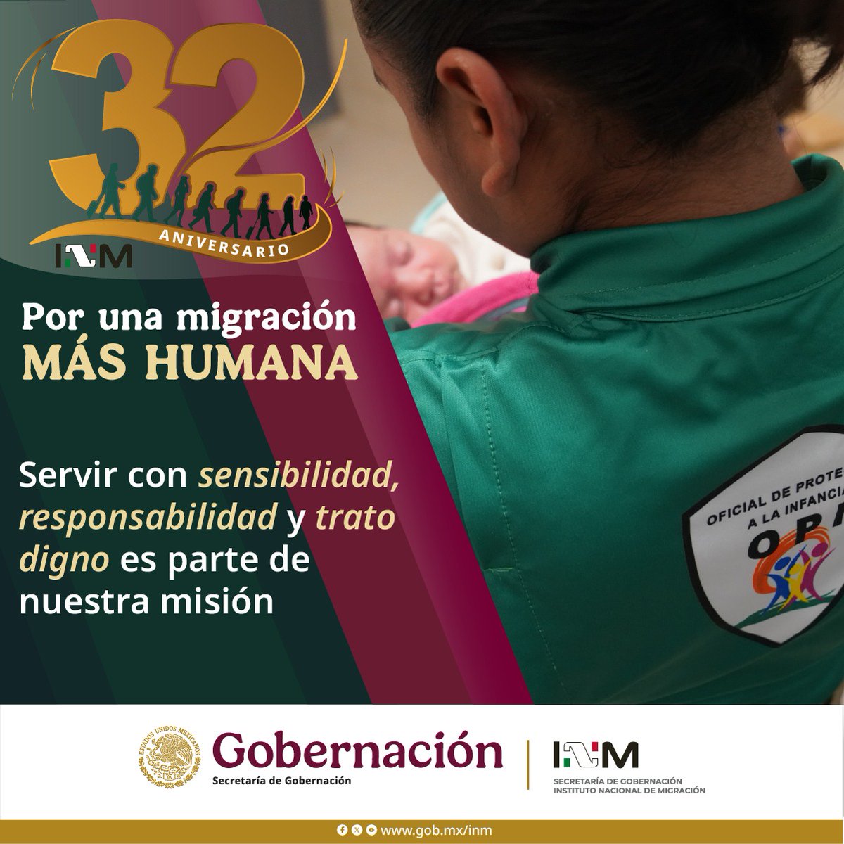#OrgulloINAMI | ¡Por una migración más humana!

Con 32 años de experiencia y bajo el proyecto de la presidenta <a href="/Claudiashein/">Claudia Sheinbaum Pardo</a>, nos transformamos para consolidar el humanismo mexicano en una #PolíticaMigratoria que proteja la dignidad de las personas nacionales y extranjeras con