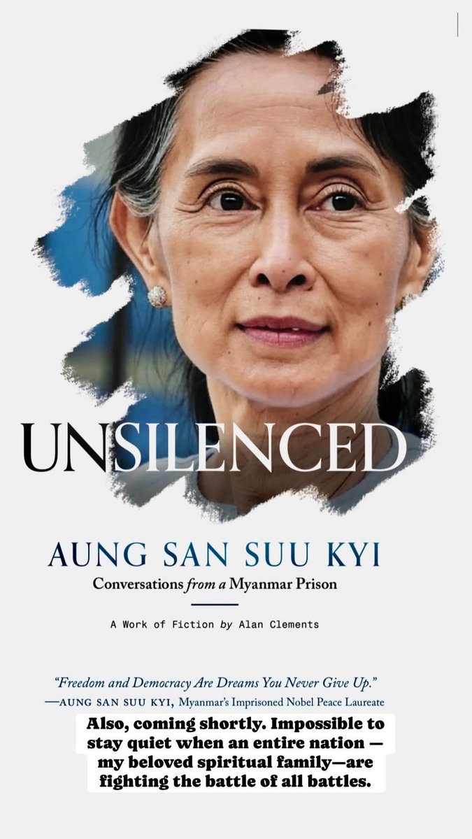 Coming soon. 
May she be freed. 
May all 22,000 political hostages be freed. May peace come to all the beloved people of Myanmar. President Trump, please speak out and soon. 🙏
