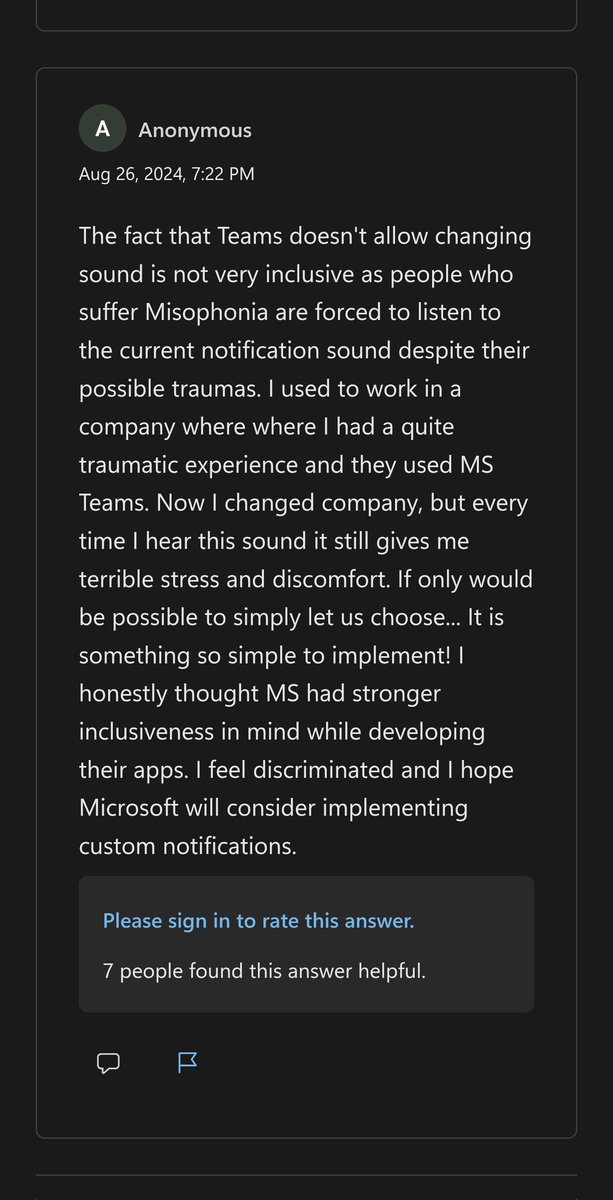 Based Monk (#Unreserved) (@thatindicmonk) on Twitter photo Playing victim, especially in the era where wordplay is taken seriously, is a psychological disorder. 
Here is an example - Lack of options to change Microsoft Teams notification sound can cause traumatic experiences inducing terrible stress and feelings of discrimination ЁЯдб Playing victim, especially in the era where wordplay is taken seriously, is a psychological disorder. 
Here is an example - Lack of options to change Microsoft Teams notification sound can cause traumatic experiences inducing terrible stress and feelings of discrimination ЁЯдб