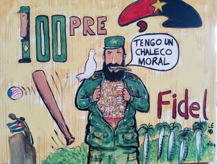 🇨🇺l Cuba
Mural de la Dignidad en el I Festival Granma Rebelde, dedicado al centenario del natalicio de Fidel Castro Ruz y la condena al bloqueo.