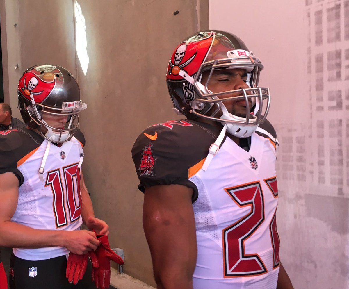 JennaLaineESPN's tweet image. This first pic I snapped of Doug Martin is how I will always remember him. He had a playful spirit. Gerald McCoy had a tradition of treating teammates to a visit from the ice cream truck on the last day of minicamp and Doug was always very happy about this. An honor to cover him.