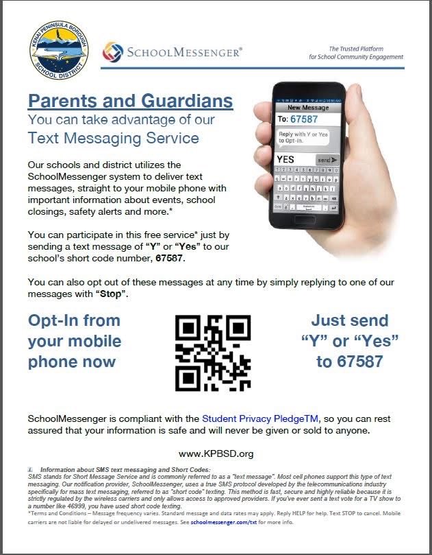 SOHI Parents, be sure you are receiving all KPBSD communications! There are multiple options available.