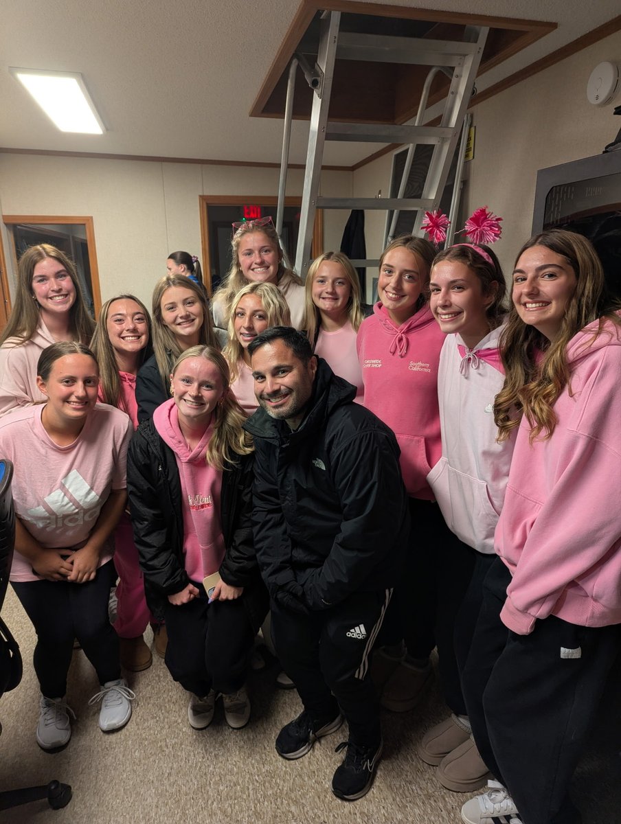 Our soccer team sang the National Anthem before the final regular season football game for West Seneca West.