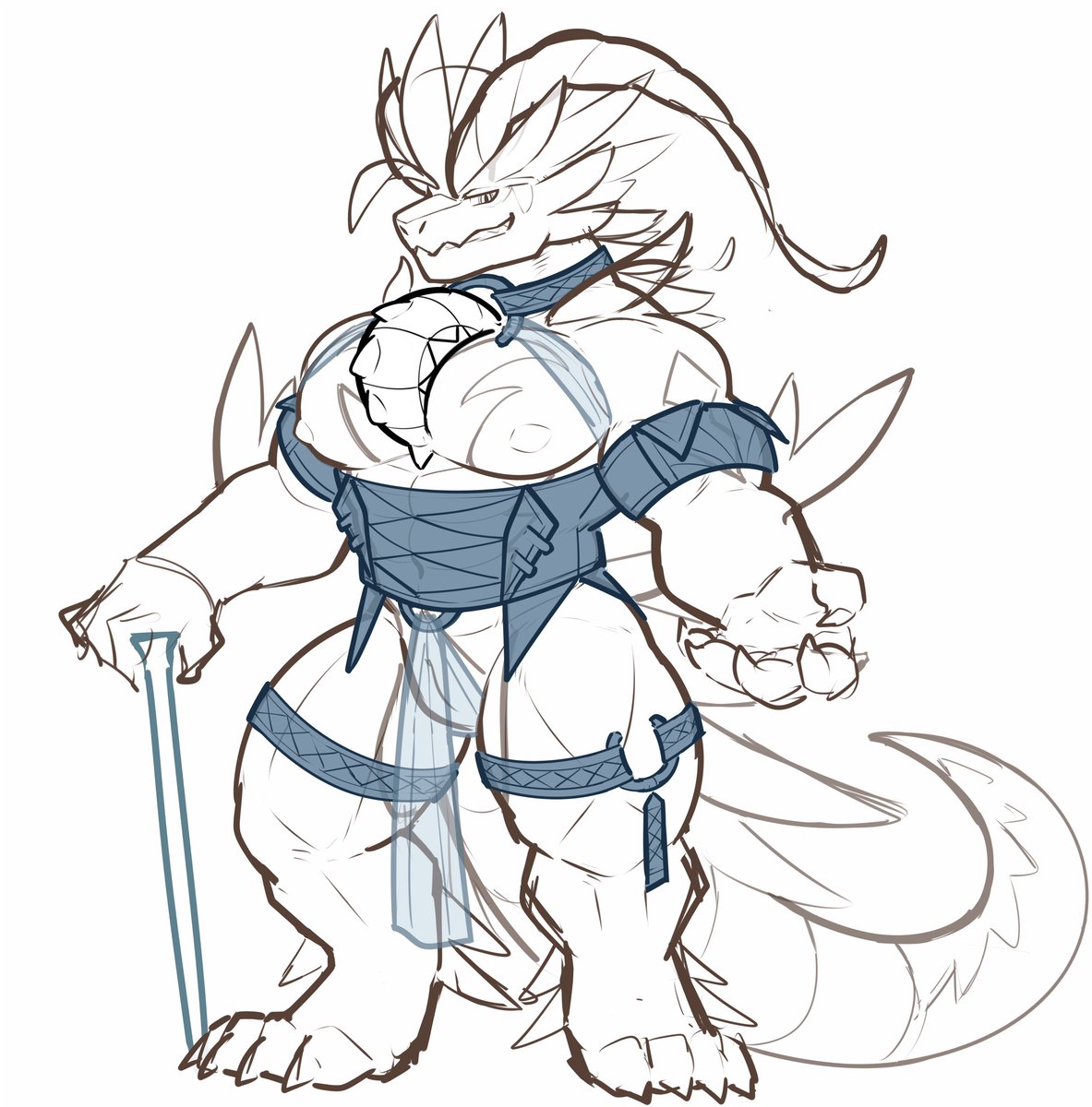 New character WIP! 🦎