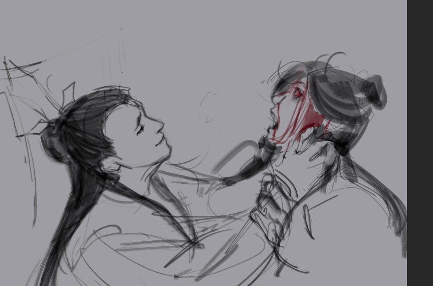 olychrom's tweet image. my wip for #junlianweek2025 

 #tgcf #junwu #junlian #xielian